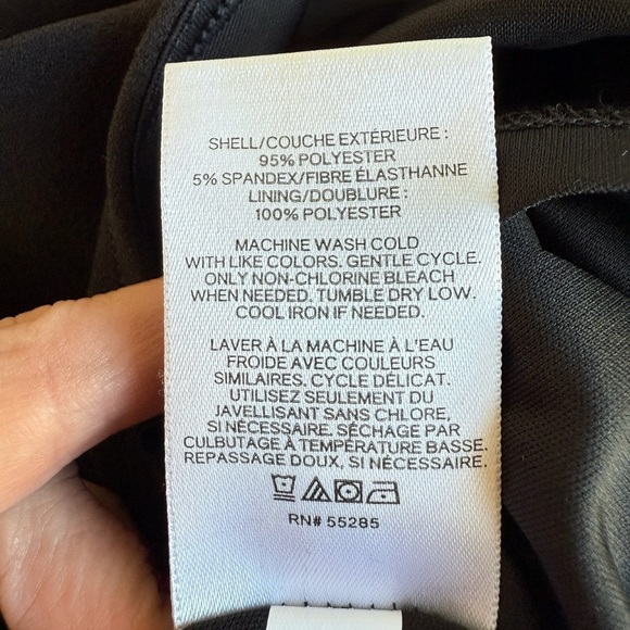 Express Black Ruffle Hem Mini Dress Small | Sleeveless Spaghetti Strap LBD NWOT - Picture 6 of 11